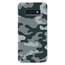 Olive Green and White Camouflage Printed Slim Cases and Cover for Galaxy S10E