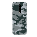 Olive Green and White Camouflage Printed Slim Cases and Cover for OnePlus 7 Pro