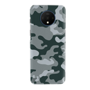 Olive Green and White Camouflage Printed Slim Cases and Cover for OnePlus 7T