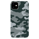 Olive Green and White Camouflage Printed Slim Cases and Cover for iPhone 11