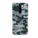 Olive Green and White Camouflage Printed Slim Cases and Cover for Redmi Note 8 Pro