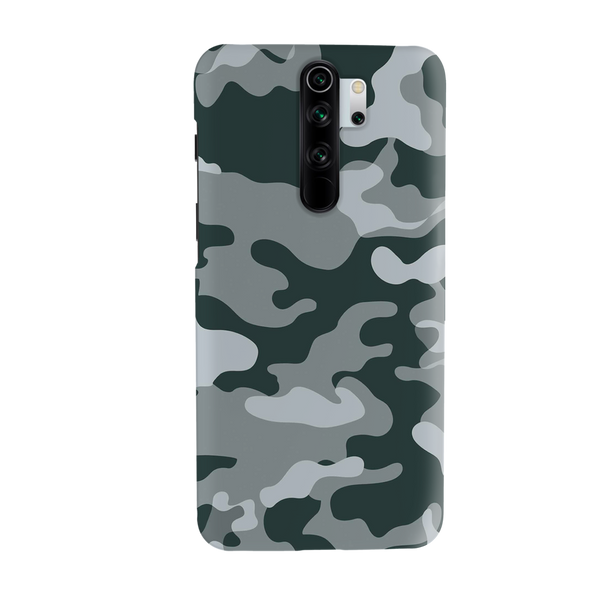 Olive Green and White Camouflage Printed Slim Cases and Cover for Redmi Note 8 Pro