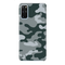 Olive Green and White Camouflage Printed Slim Cases and Cover for Galaxy S20