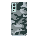 Olive Green and White Camouflage Printed Slim Cases and Cover for OnePlus Nord 2