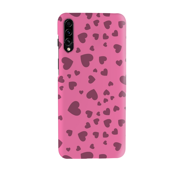 Pink Hearts Printed Slim Cases and Cover for Galaxy A70