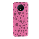 Pink Hearts Printed Slim Cases and Cover for OnePlus 7T
