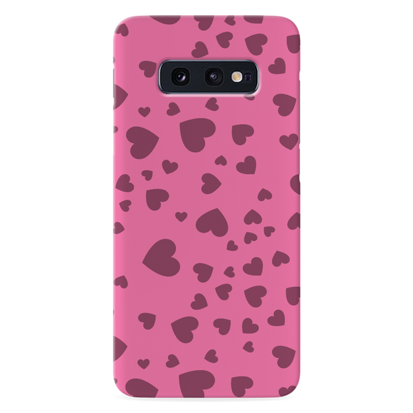 Pink Hearts Printed Slim Cases and Cover for Galaxy S10E
