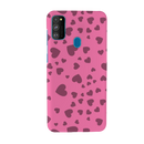 Pink Hearts Printed Slim Cases and Cover for Galaxy M30S