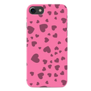 Pink Hearts Printed Slim Cases and Cover for iPhone 8
