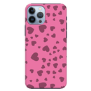 Pink Hearts Printed Slim Cases and Cover for iPhone 13 Pro Max