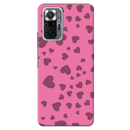 Pink Hearts Printed Slim Cases and Cover for Redmi Note 10 Pro