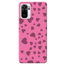 Pink Hearts Printed Slim Cases and Cover for Redmi Note 10