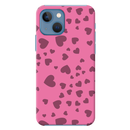 Pink Hearts Printed Slim Cases and Cover for iPhone 13