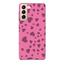 Pink Hearts Printed Slim Cases and Cover for Galaxy S21 Plus
