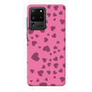 Pink Hearts Printed Slim Cases and Cover for Galaxy S20 Ultra