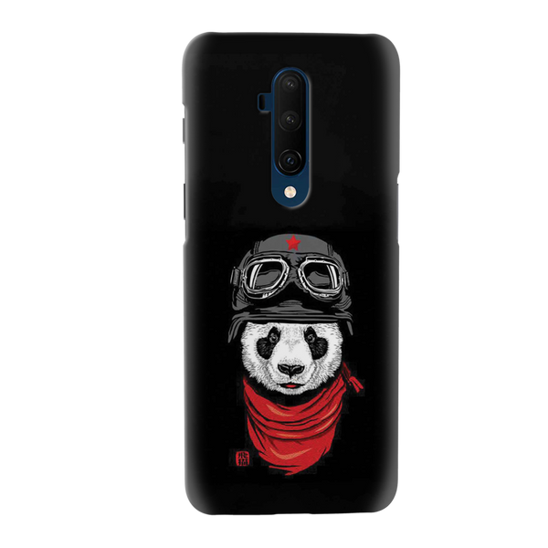 Rider Panda Printed Slim Cases and Cover for OnePlus 7T Pro