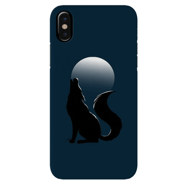 Wolf howling Printed Slim Cases and Cover for iPhone XS