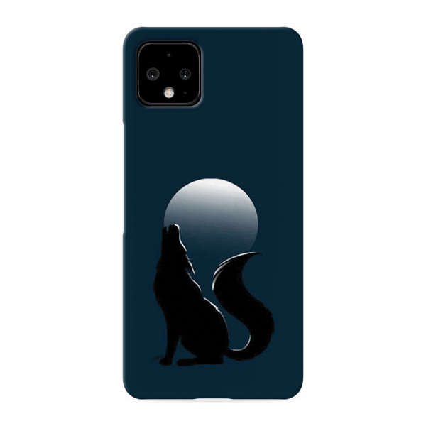 Wolf howling Printed Slim Cases and Cover for Pixel 4