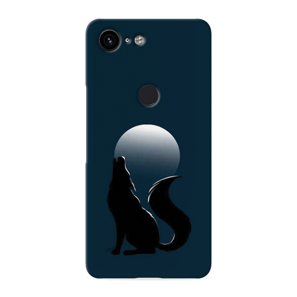Wolf howling Printed Slim Cases and Cover for Pixel 3