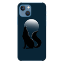 Wolf howling Printed Slim Cases and Cover for iPhone 13 Mini