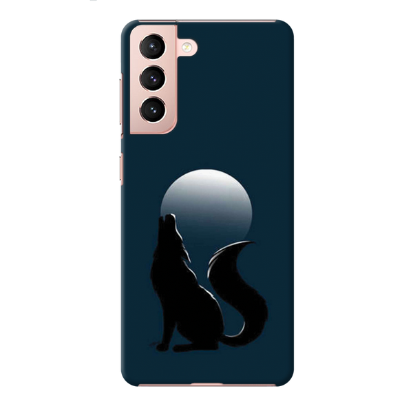 Wolf howling Printed Slim Cases and Cover for Galaxy S21