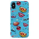 Kiss me Printed Slim Cases and Cover for iPhone X
