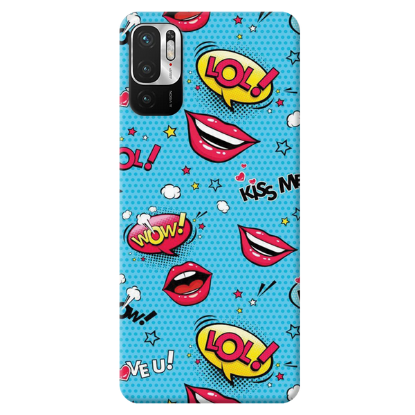 Kiss me Printed Slim Cases and Cover for Redmi Note 10T
