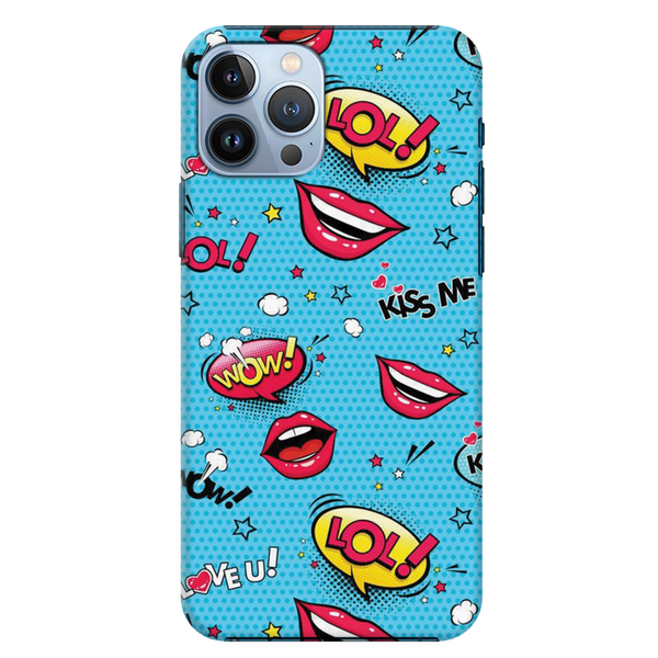 Kiss me Printed Slim Cases and Cover for iPhone 13 Pro