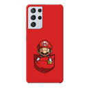 Mario Printed Slim Cases and Cover for Galaxy S21 Ultra