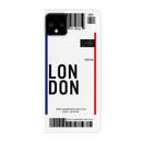 London Ticket Printed Slim Cases and Cover for Pixel 4