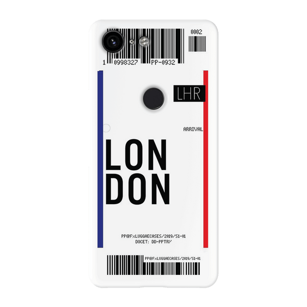 London Ticket Printed Slim Cases and Cover for Pixel 3 XL