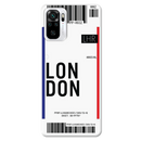 London Ticket Printed Slim Cases and Cover for Redmi Note 10