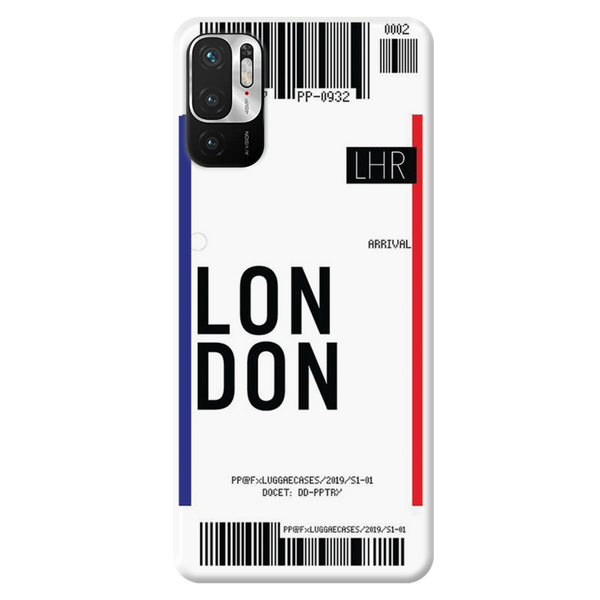 London Ticket Printed Slim Cases and Cover for Redmi Note 10T