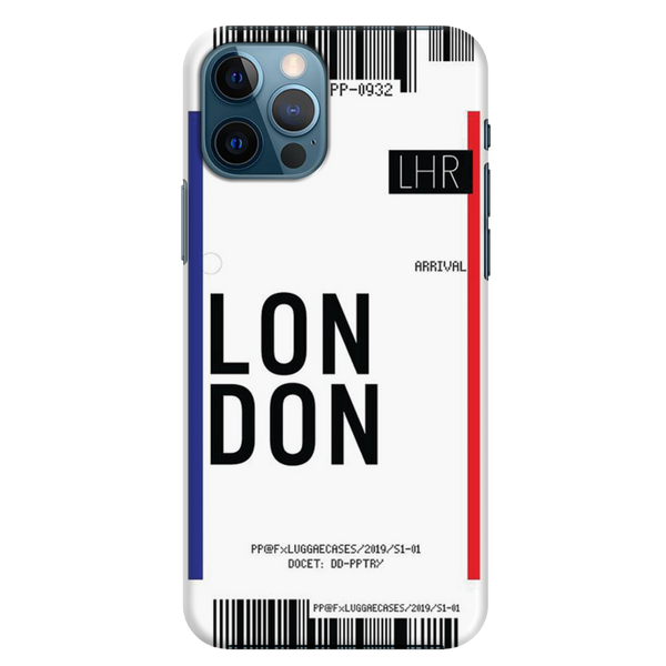 London Ticket Printed Slim Cases and Cover for iPhone 12 Pro