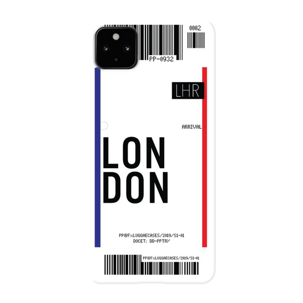 London Ticket Printed Slim Cases and Cover for Pixel 4A