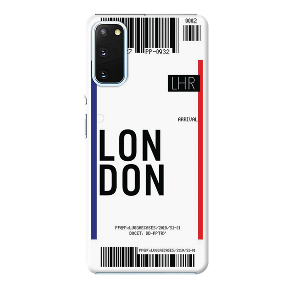 London Ticket Printed Slim Cases and Cover for Galaxy S20 Plus