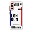 London Ticket Printed Slim Cases and Cover for Galaxy S21