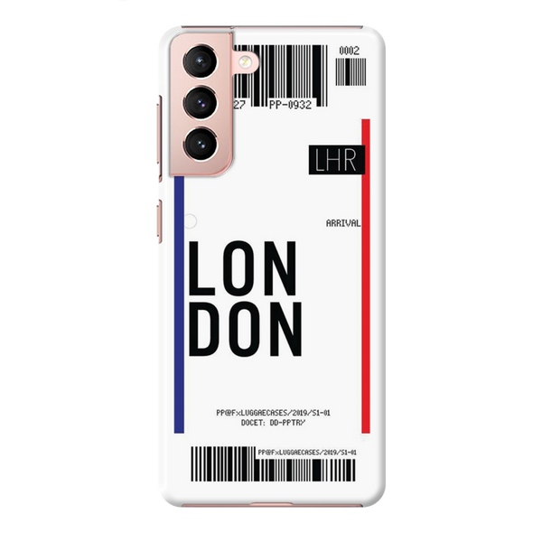 London Ticket Printed Slim Cases and Cover for Galaxy S21
