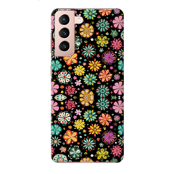Night Florals Printed Slim Cases and Cover for Galaxy S21