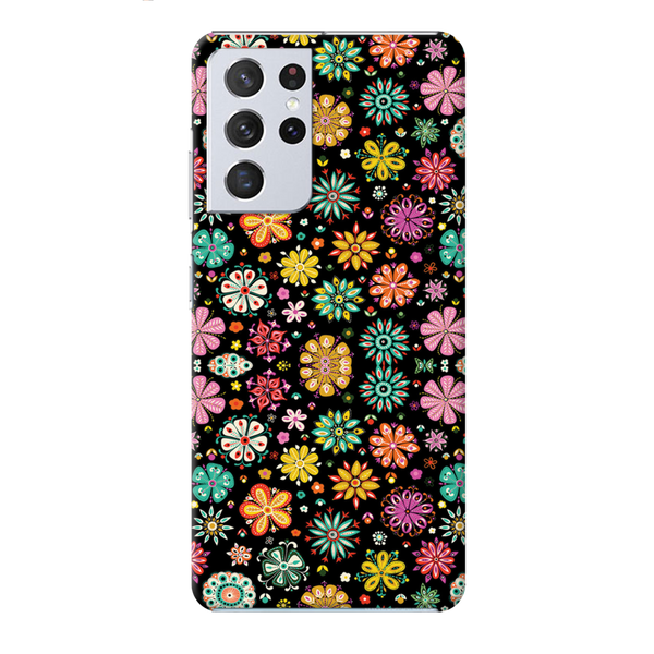 Night Florals Printed Slim Cases and Cover for Galaxy S21 Ultra