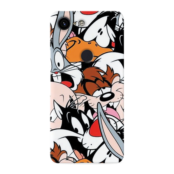 Looney Toons pattern Printed Slim Cases and Cover for Pixel 3 XL