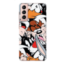 Looney Toons pattern Printed Slim Cases and Cover for Galaxy S21