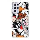Looney Toons pattern Printed Slim Cases and Cover for Galaxy S21 Ultra