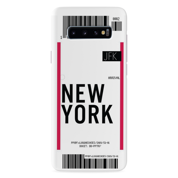 New York ticket Printed Slim Cases and Cover for Galaxy S10