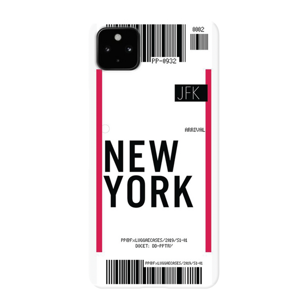 New York ticket Printed Slim Cases and Cover for Pixel 4A
