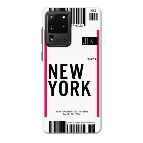 New York ticket Printed Slim Cases and Cover for Galaxy S20 Ultra