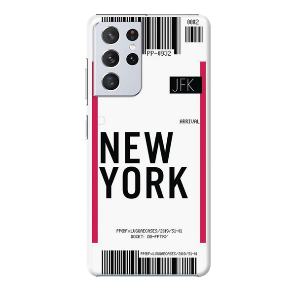 New York ticket Printed Slim Cases and Cover for Galaxy S21 Ultra