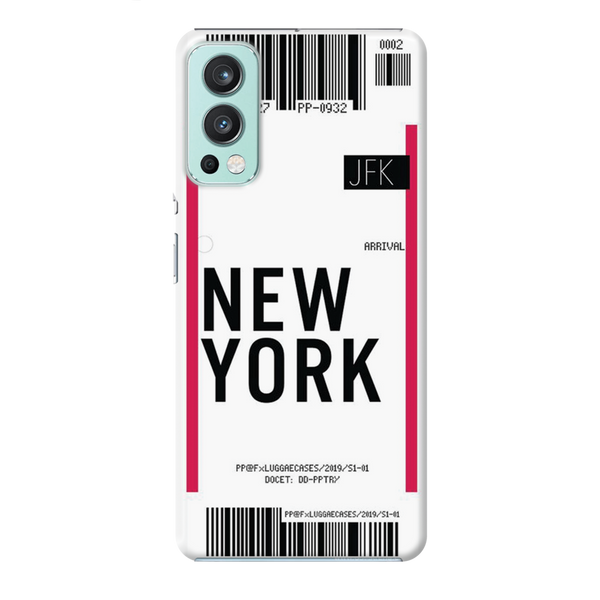 New York ticket Printed Slim Cases and Cover for OnePlus Nord 2