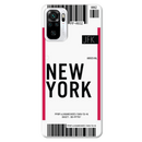 New York ticket Printed Slim Cases and Cover for Redmi Note 10