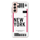 New York ticket Printed Slim Cases and Cover for Galaxy S21